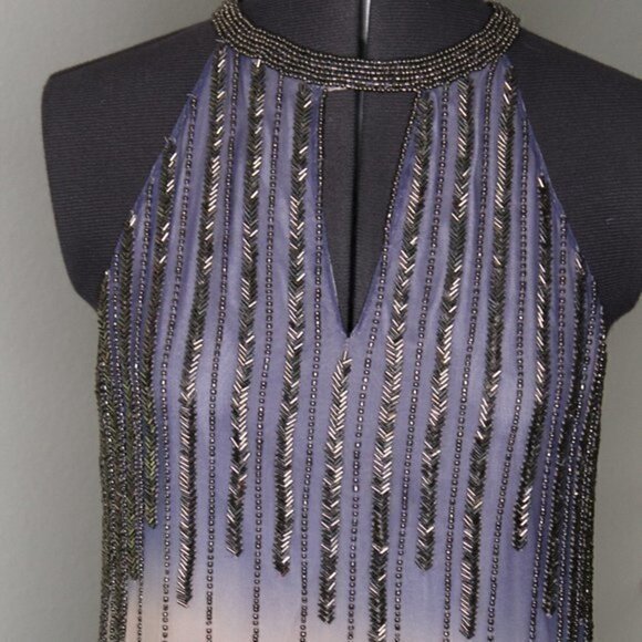 Parker dress Nordstrom Beaded Cocktail size Medium ombré - Picture 5 of 15